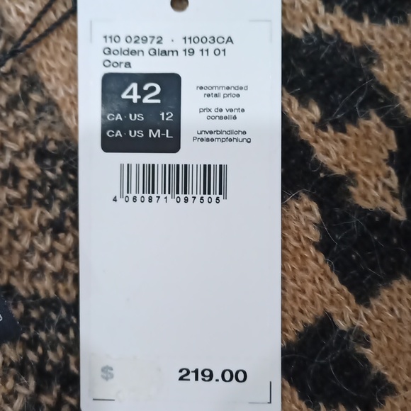 Olsen Cora Long Cardigan Sweater Golden Glam M L 12 - Picture 8 of 11